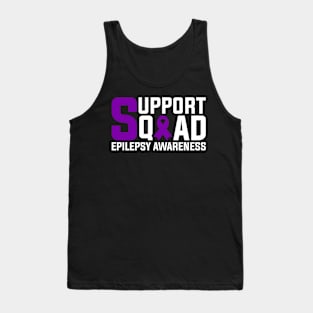 Epilepsy Awareness Support Squad Tank Top